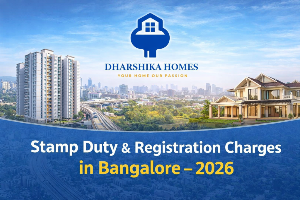 Stamp Duty & Registration Charges in Bangalore – 2026 - by dharshika homes